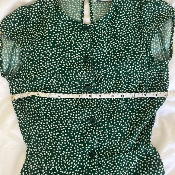 Green Floral Reformation Fauna Dress in Size 6 - Picture 7 of 8